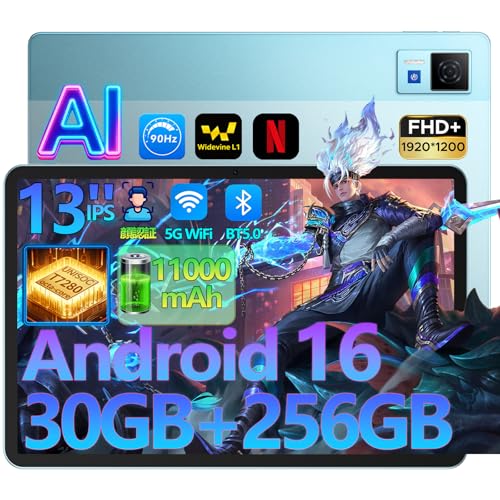 Amazon.co.jp: U13 Android16 タブレット 13インチ タブレット 大画面